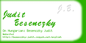 judit besenczky business card